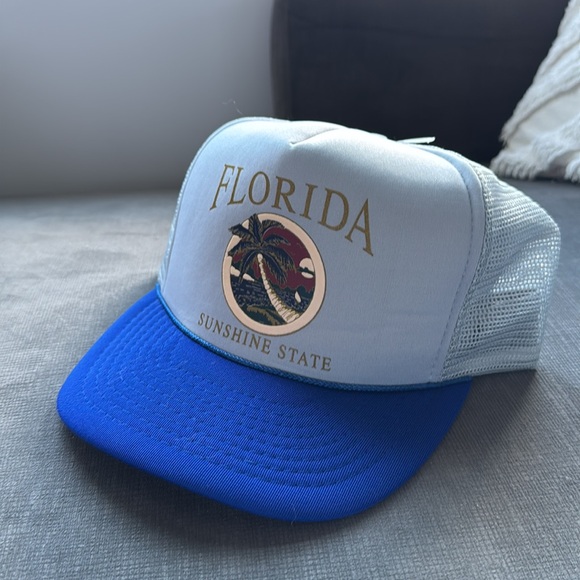 Vintage Florida Sunshine State Snapback / 90s / Trucker Style Mesh - Picture 3 of 7